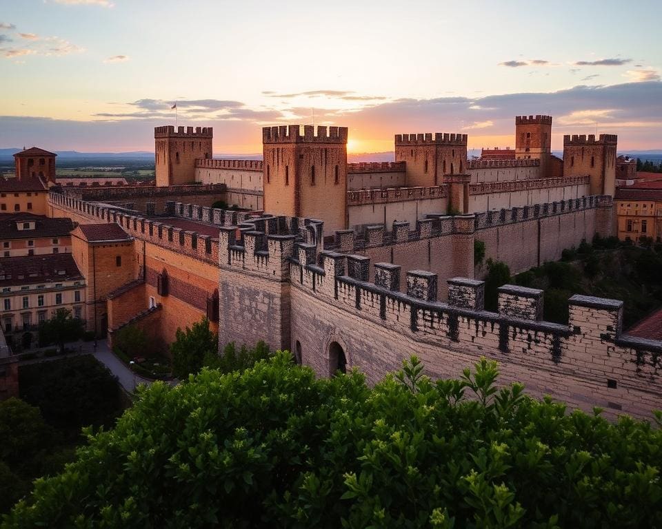 Architektur der Stadtmauern in Ávila