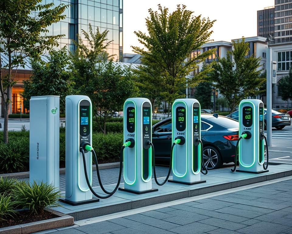 E-Ladesäulen: Infrastruktur für Elektroautos