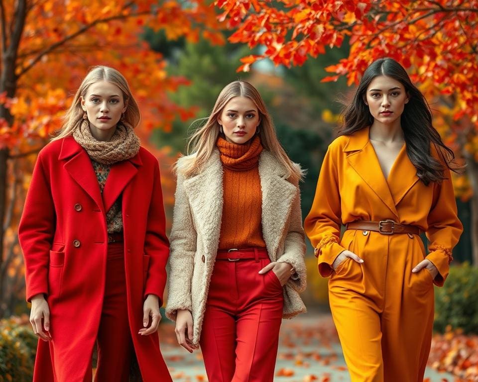 Farbtrends Herbst: Leuchtende Farben in der Herbstmode