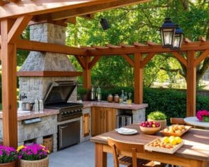 Freiluftküche selber bauen: Kochen und genießen unter freiem Himmel