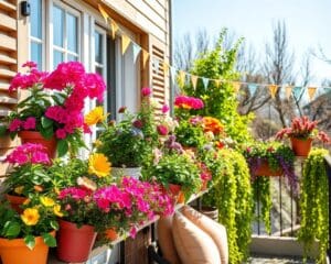 Frühlingsdekoration für den Balkon: Bunte Akzente setzen