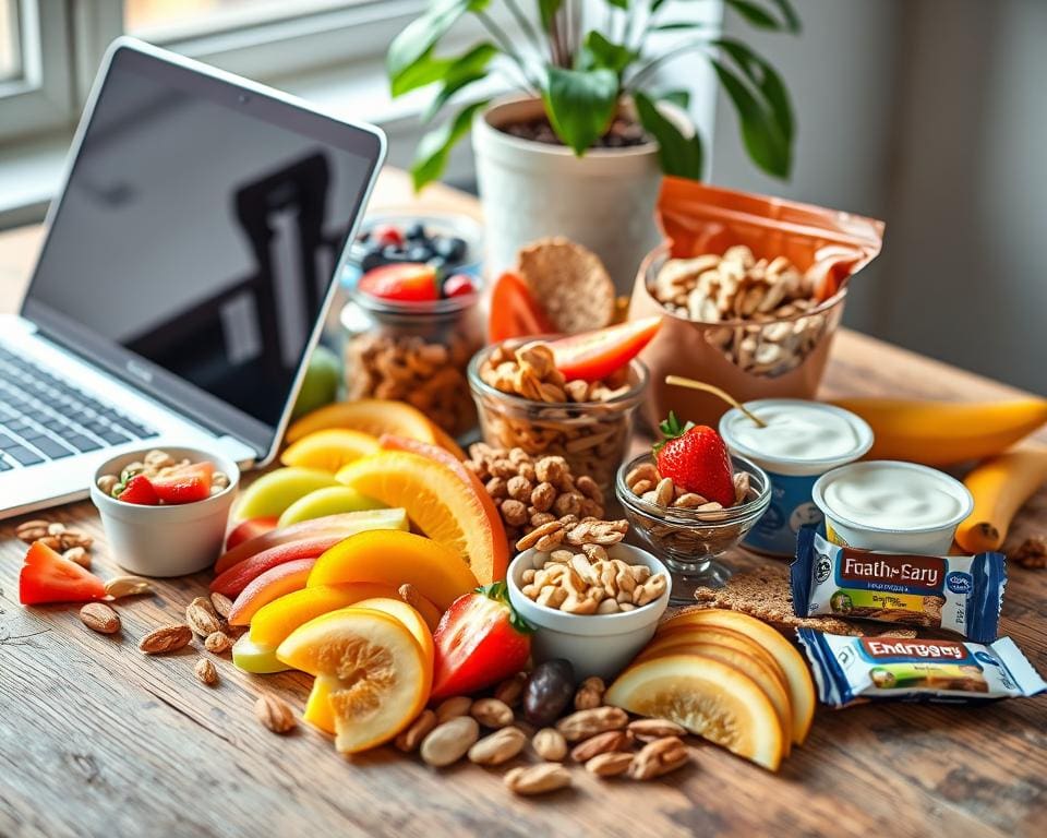 Gesunde Snacks für die Arbeit