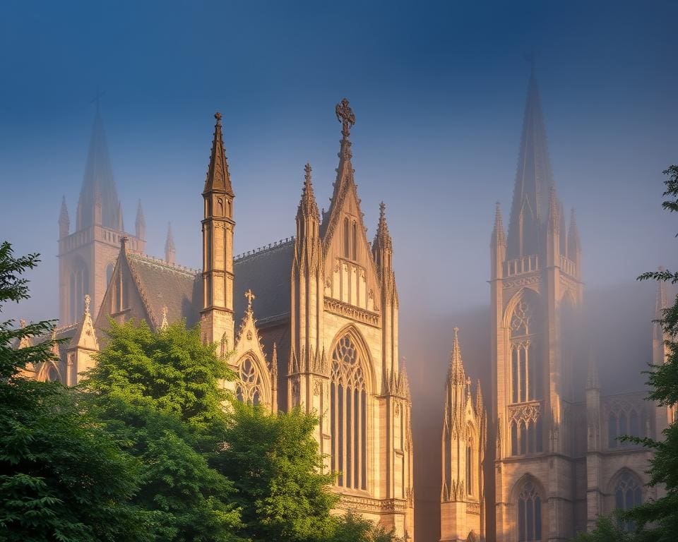 Gotische Kathedralen in Mechelen, Belgien