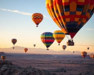 Heißluftballonfahrten über Albuquerque, New Mexico