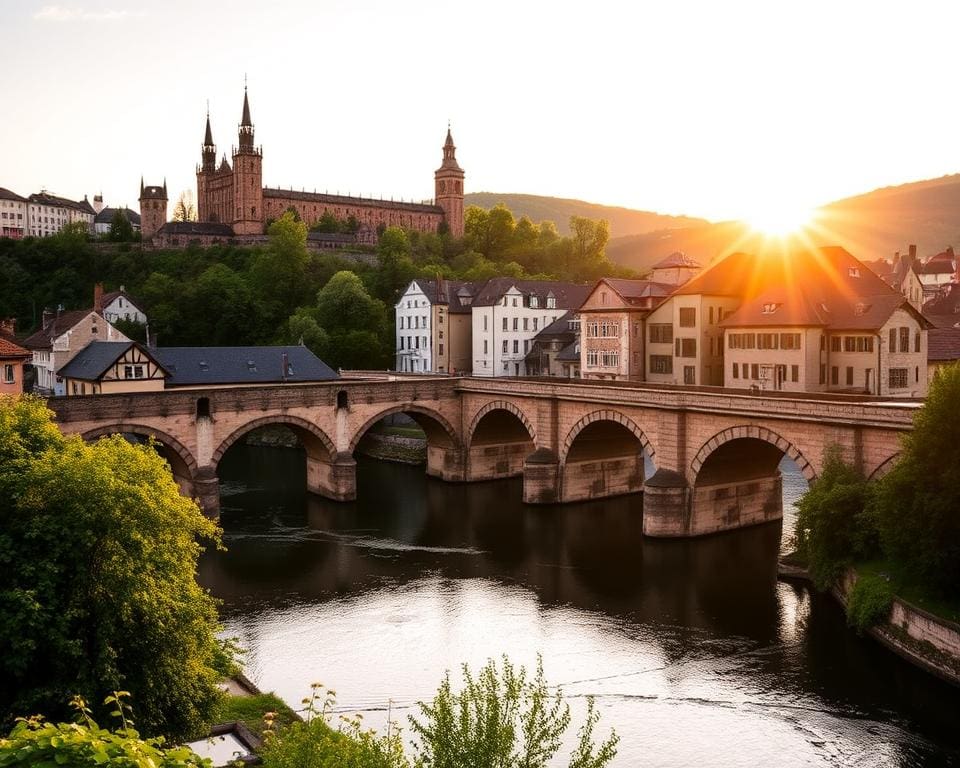 Historische Brücken in Heidelberg, Deutschland