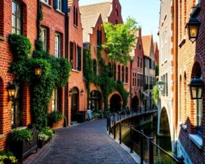 Historische Gassen in Brügge, Belgien