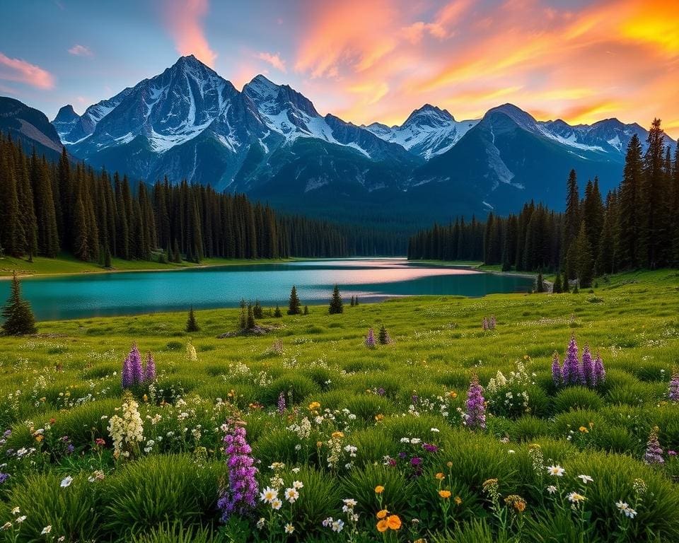 Kootenay-Nationalpark unberührte Landschaft