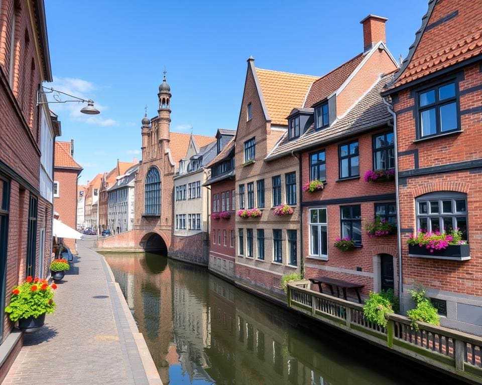 Mittelalterliche Altstadt in Lübeck, Deutschland