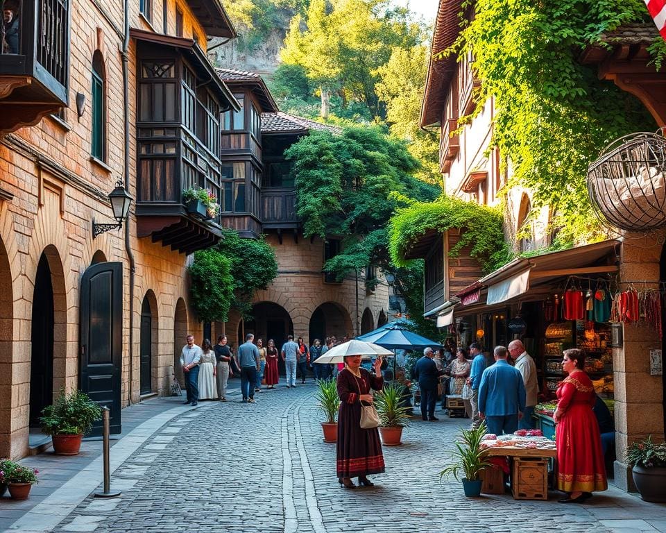 Mittelalterliche Straßen in Tiflis, Georgien