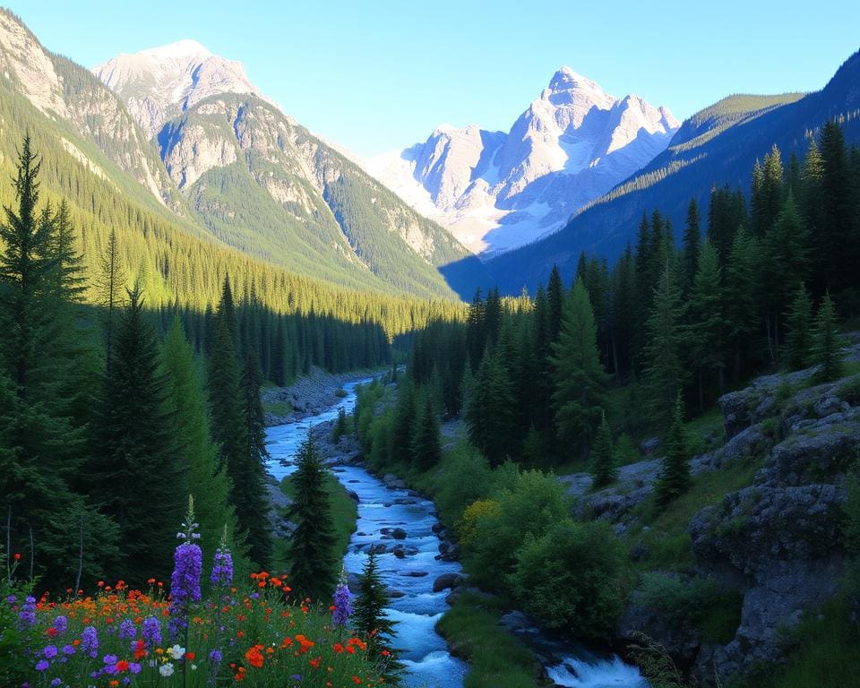 Natur und Parks im Kootenay-Nationalpark, Kanada