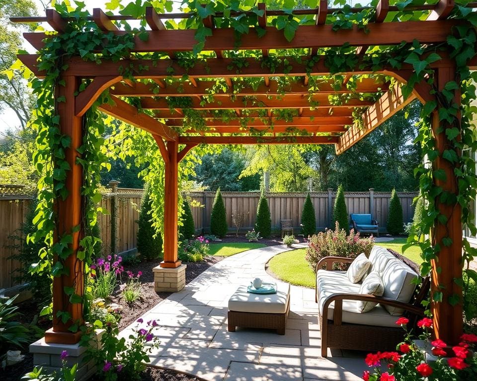 Pergola als Schattenspender