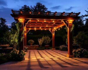 Pergola mit integrierter Beleuchtung: Romantische Abendstunden