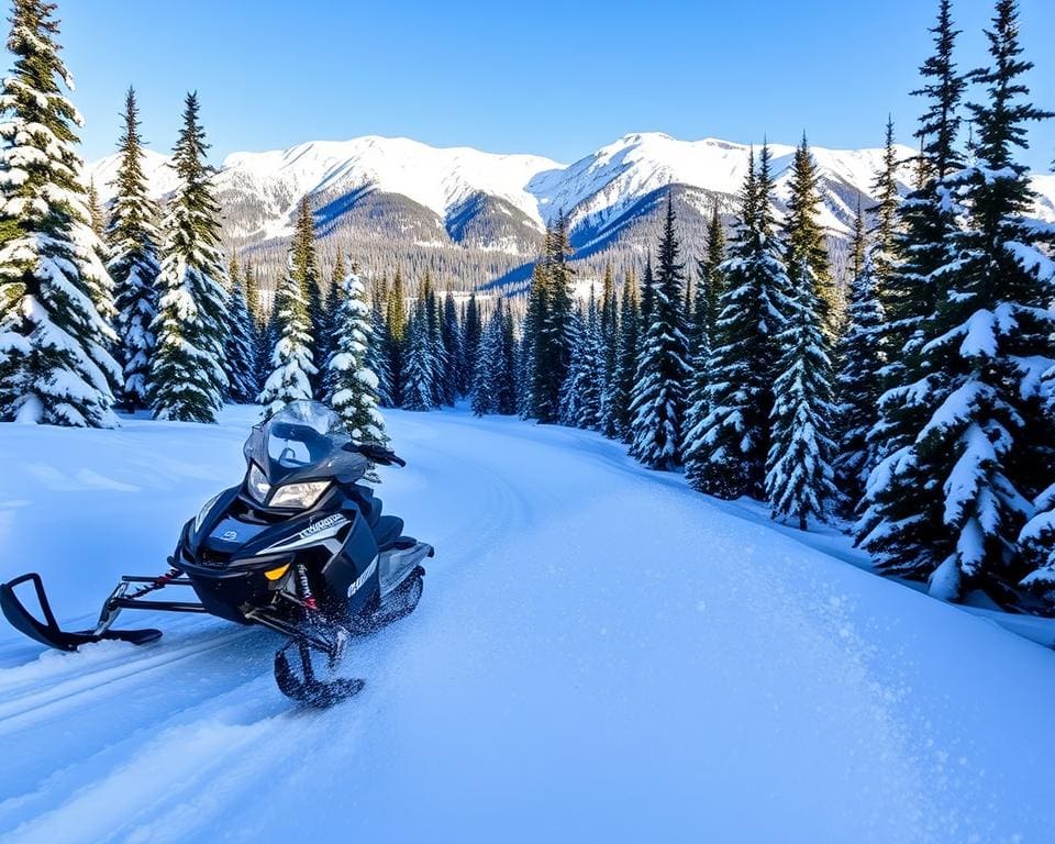 Schneemobilfahren in Fairbanks, Alaska