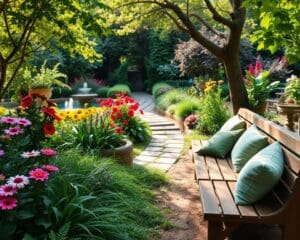 Sitzbänke im Garten: Ideen für gemütliche Ruhezonen