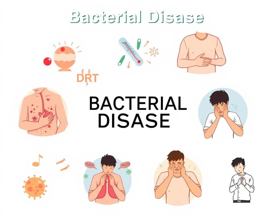 Symptome von bakteriellen Krankheiten