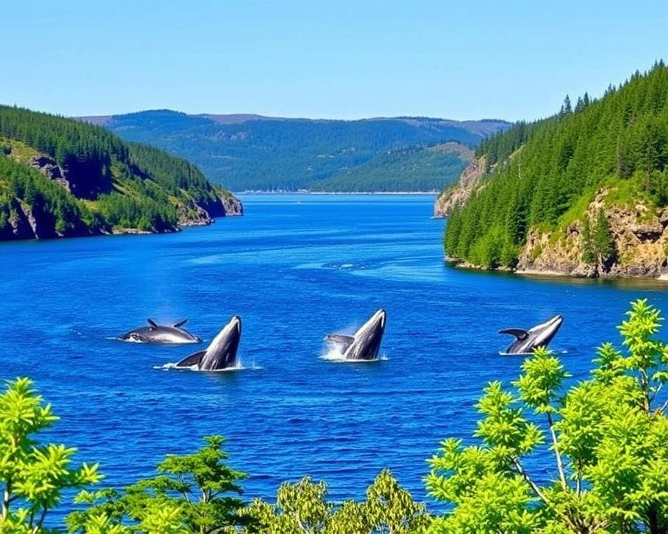 Walbeobachtungen in Tadoussac, Québec