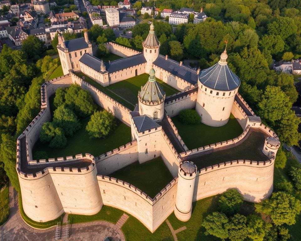 architektonische Merkmale der historischen Festungen in der Stadt