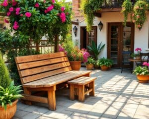 Holzbänke für die Terrasse: Rustikaler Charme im Außenbereich