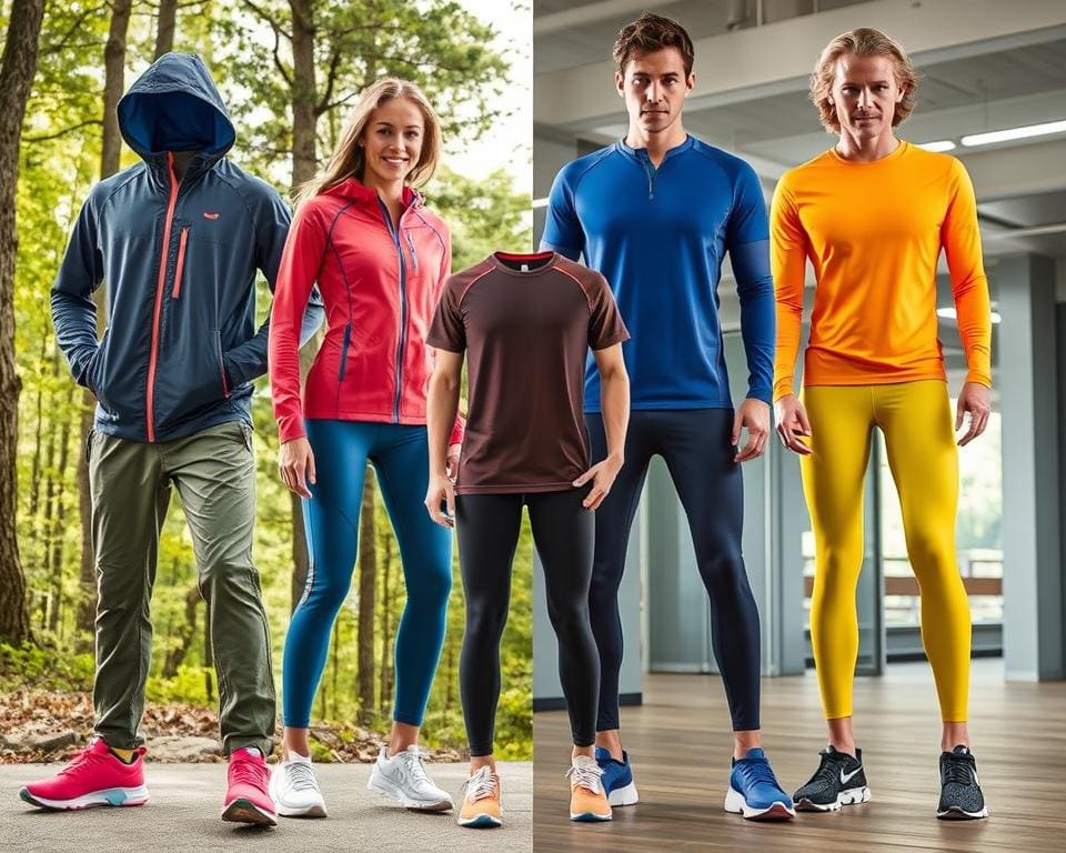 Sportbekleidung für Outdoor- und Indoor-Aktivitäten