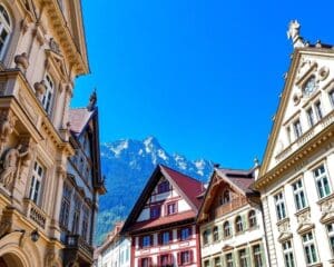 Barocke Fassaden in Innsbruck, Österreich