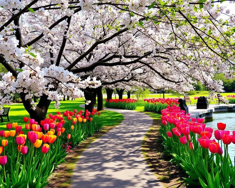 Die schönsten Parks für Spaziergänge im Frühling