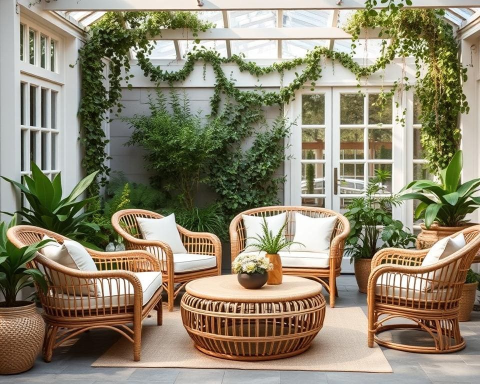 Rattanmöbel für den Wintergarten: Leicht und elegant