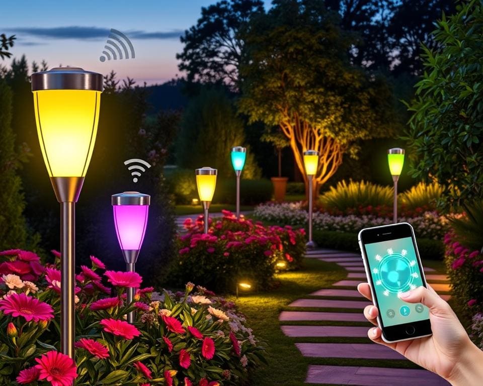 Smart-Gartenlampen WLAN Steuerung und Automatisierung