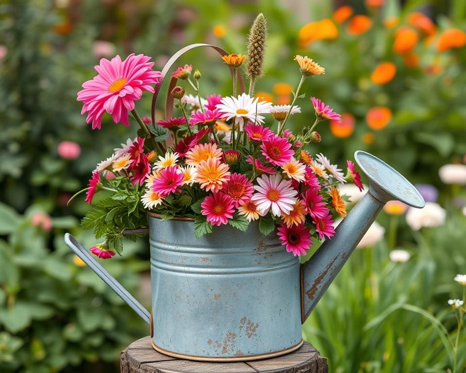 Zinkgießkannen als Pflanzgefäße: Vintage-Chic im Garten