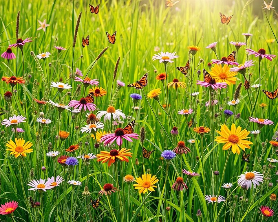 nachhaltige Gartengestaltung mit einheimischen Wildblumen