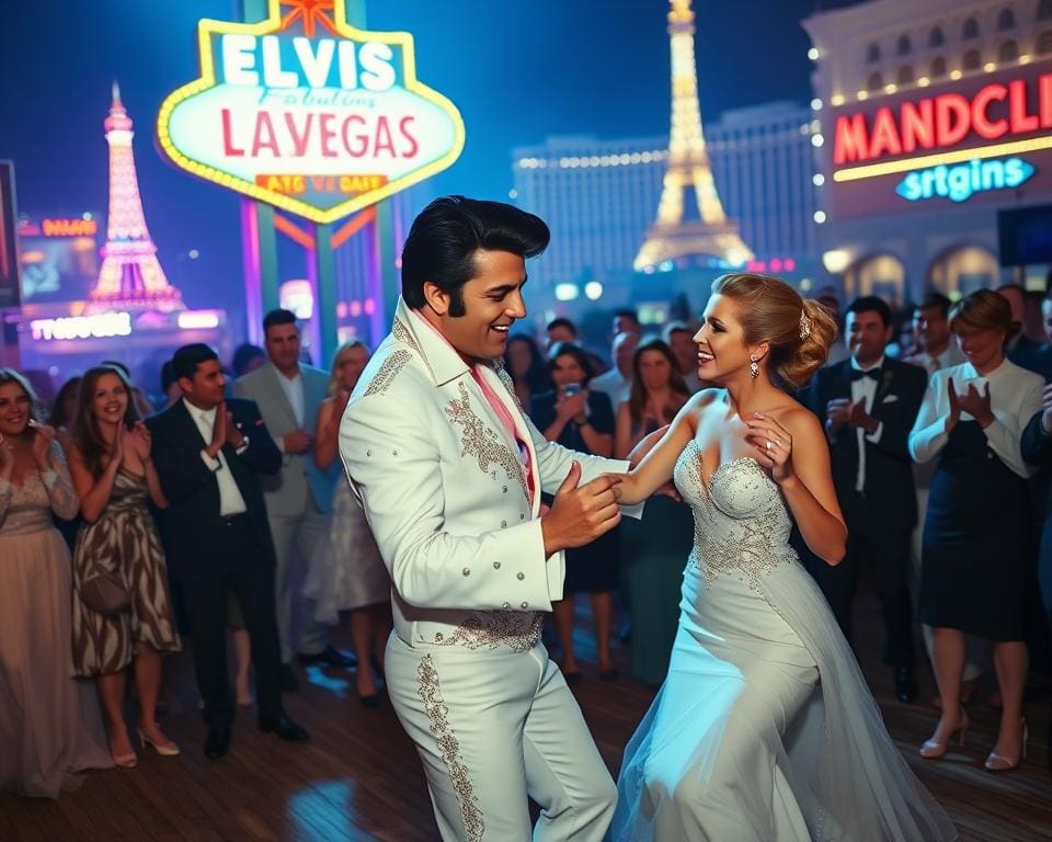 Warum immer Weiß? Elvis-Hochzeit in Las Vegas rockt!