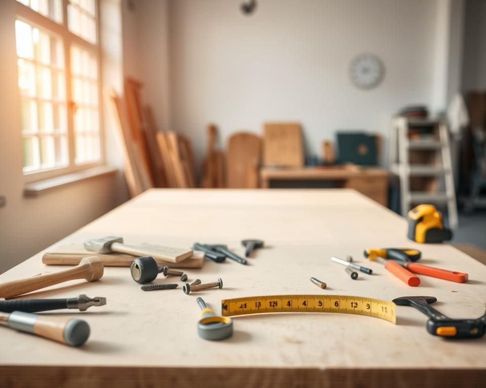 Vorbereitung Arbeitsbereich