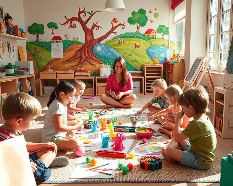 Wie bringt man Kindern Kreativität bei?