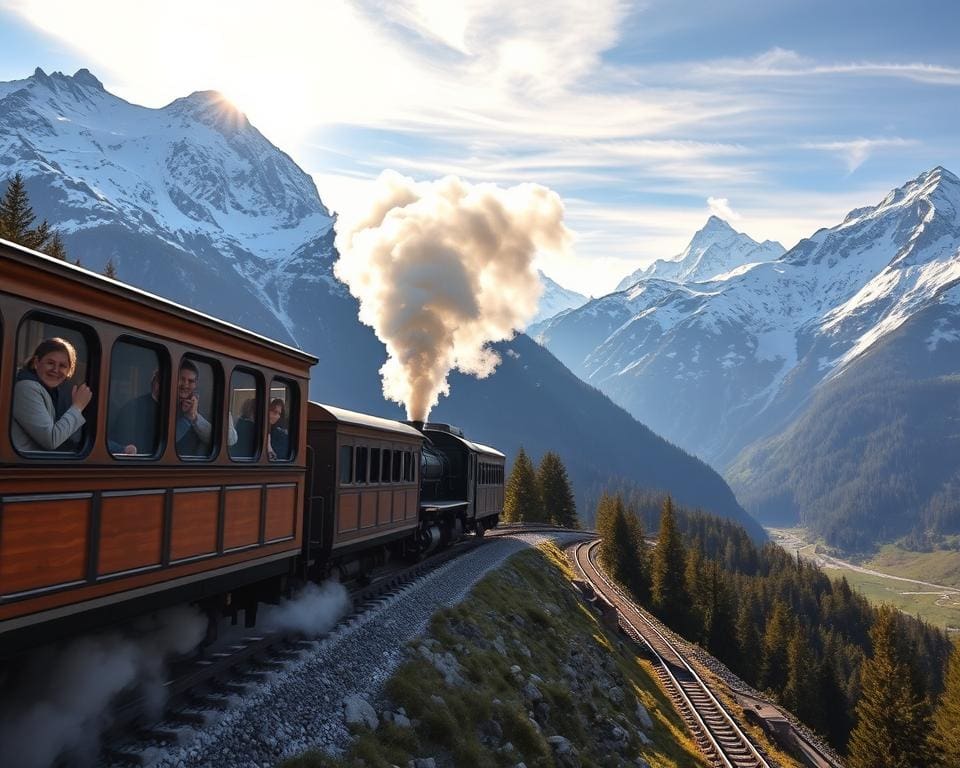 Mit der Bergbahn ins Engadin