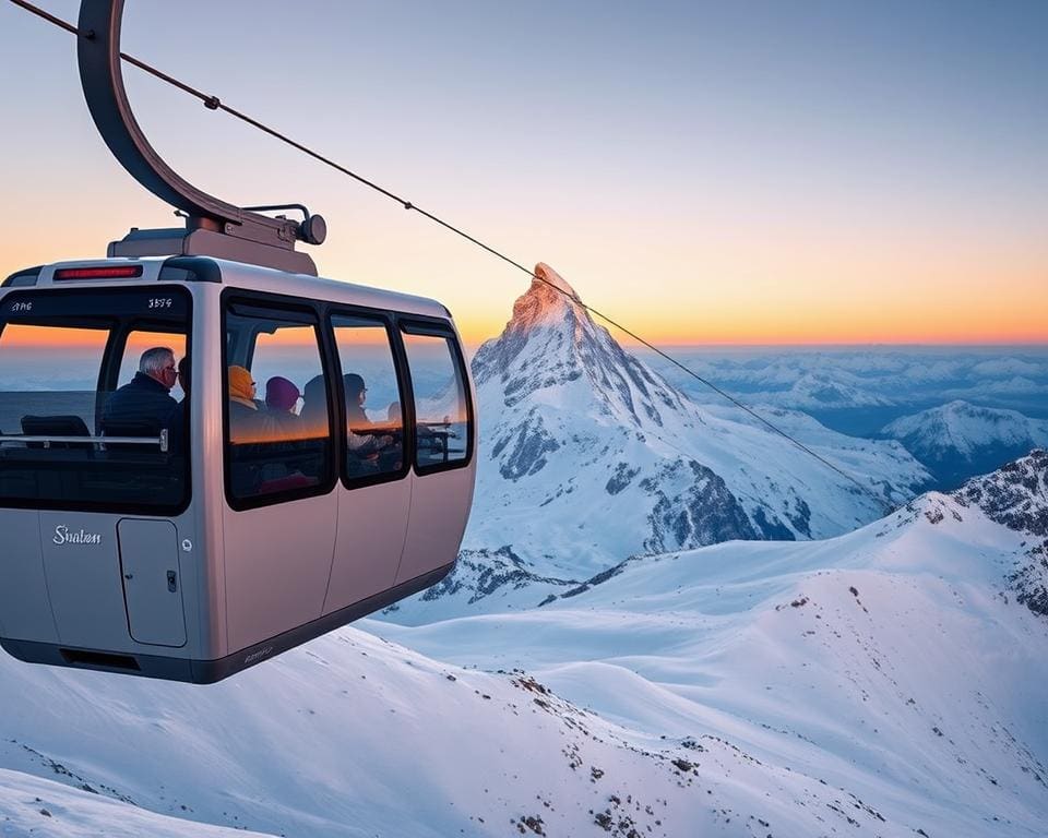 Mit der Gondel auf das Matterhorn