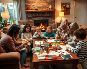 Wie gestaltest du Familienabende gemuetlich und kreativ?