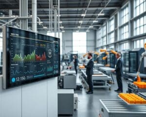 Wie unterstützen industrielle Displays den Fertigungsprozess?