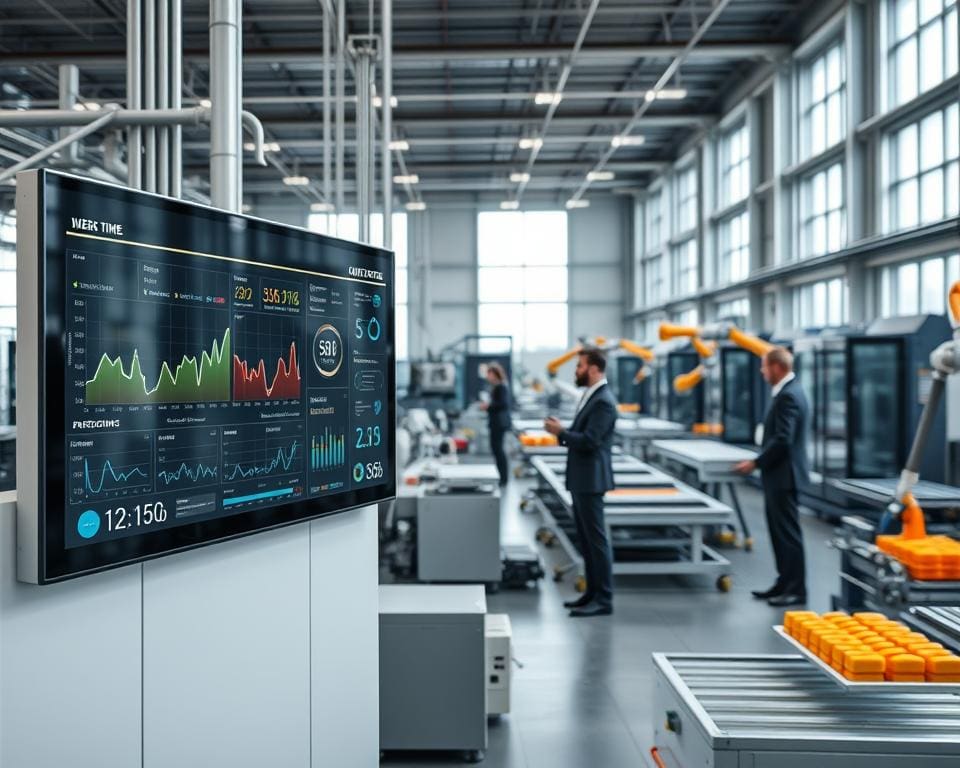 Wie unterstützen industrielle Displays den Fertigungsprozess?