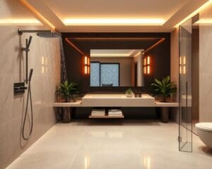 Wie gestaltet man ein Badezimmer mit Regendusche?