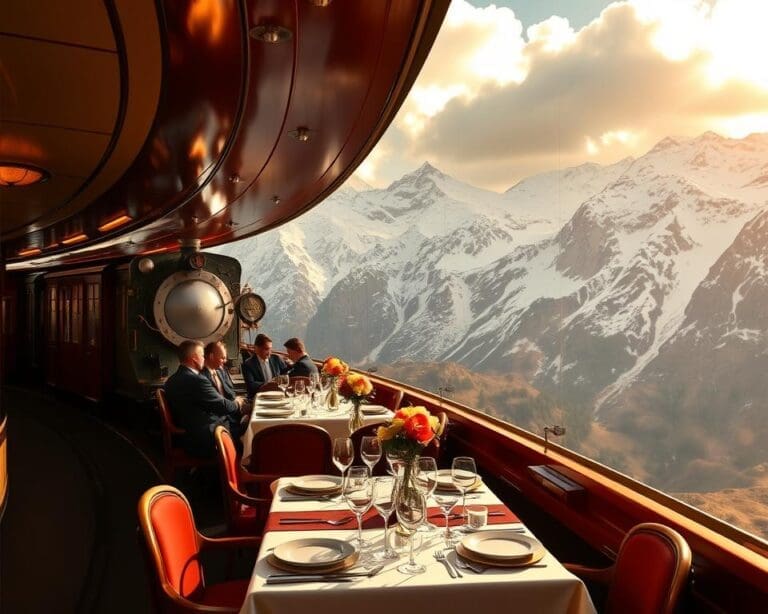 Zugreise Alpen