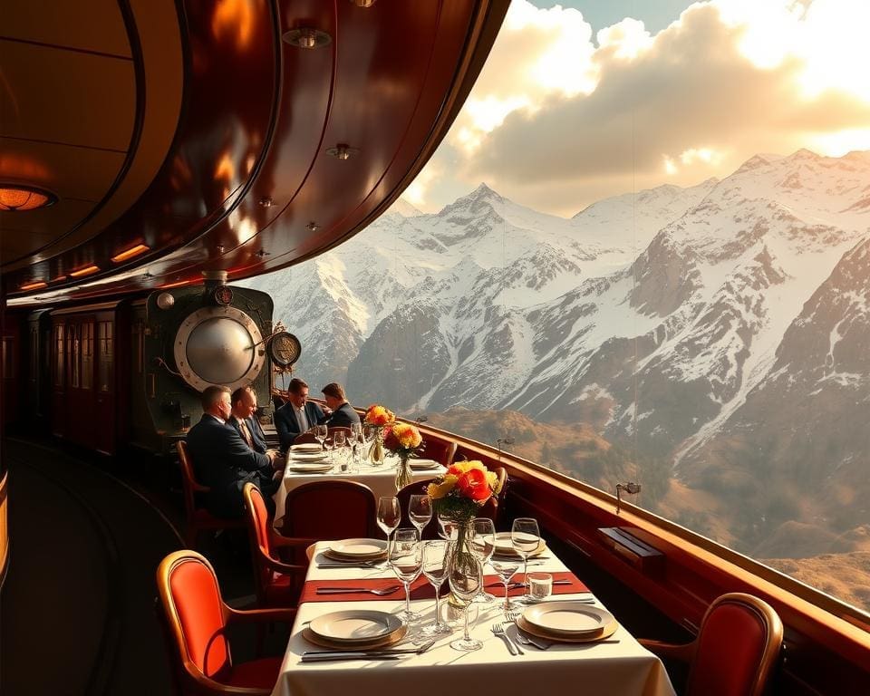 Zugreise Alpen