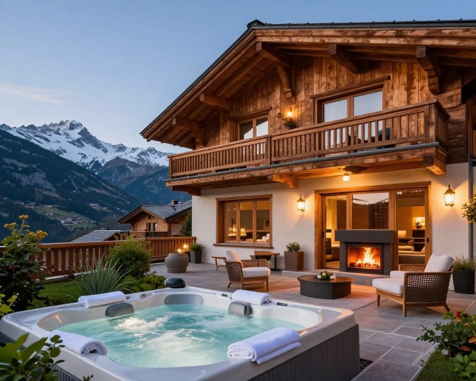 Luxus-Chalet in den Alpen
