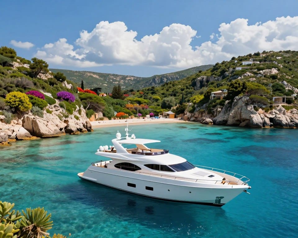 Luxusyacht in Griechenland